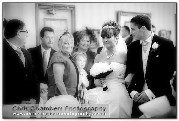 Wedding ceremony at Wentbridge House Hotel