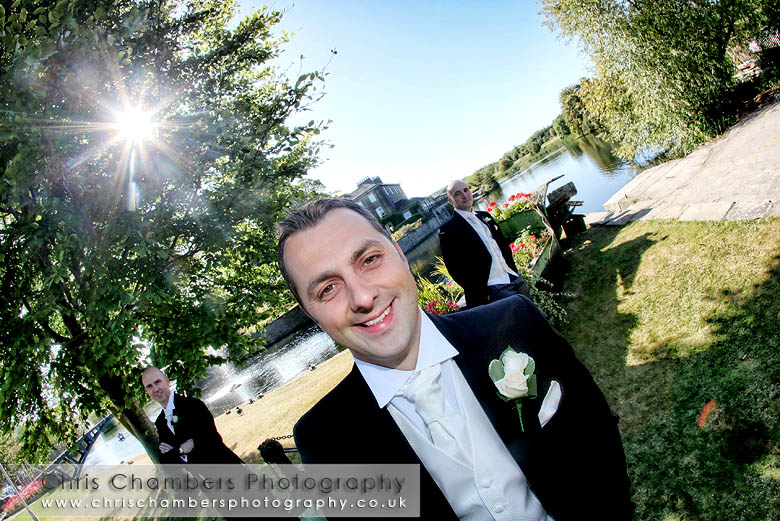 Wedding photography from Walton Hall at Waterton Park near Wakefield. Wedding photography from West Yorkshire wedding photographer Chris Chambers. Walton Hall at Waterton Park is a civil wedding venue in Wakefield licensed to hold civil wedding ceremonies, all on a romantic island setting